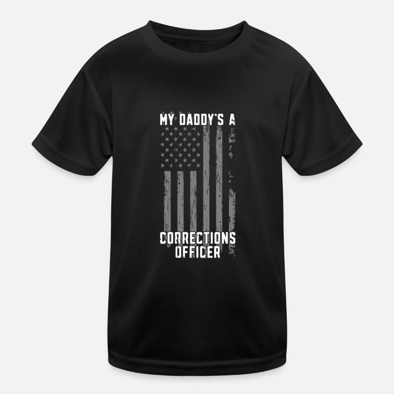 Mon père est agent correctionnel - correction T-shirt sport Enfant