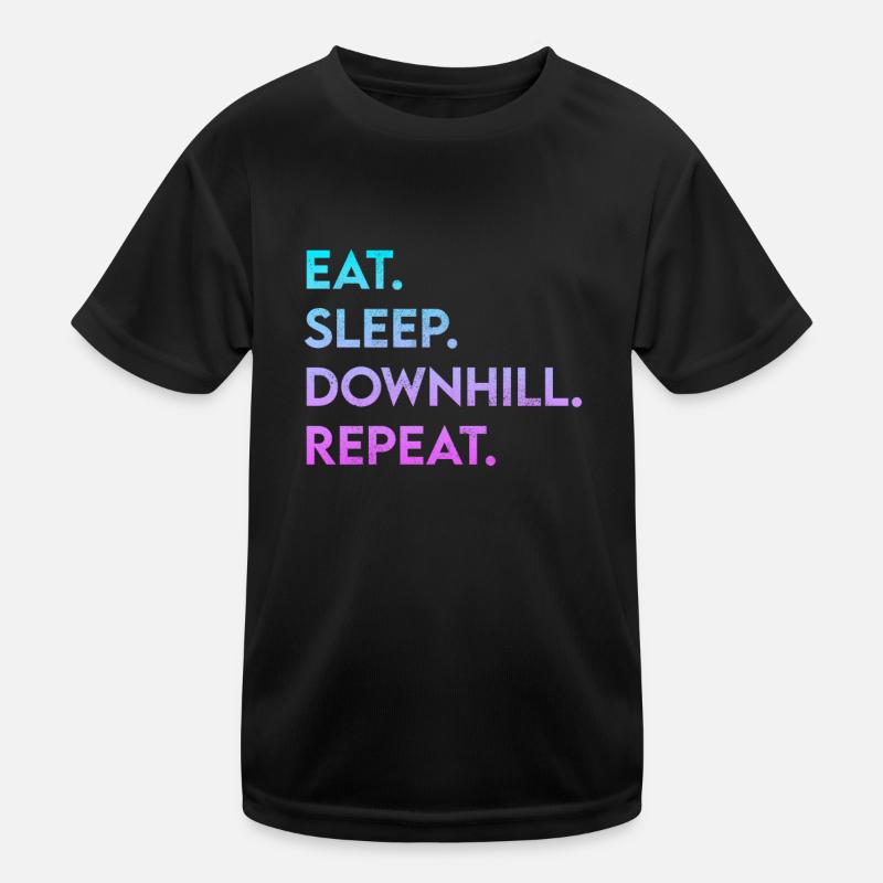 manger dormir en descente répéter T-shirt sport Enfant