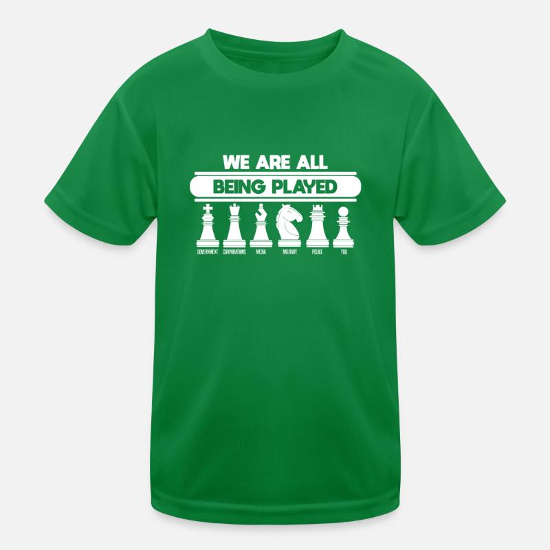 Chess are played All Government Chess Piece Kids Functional T-Shirt