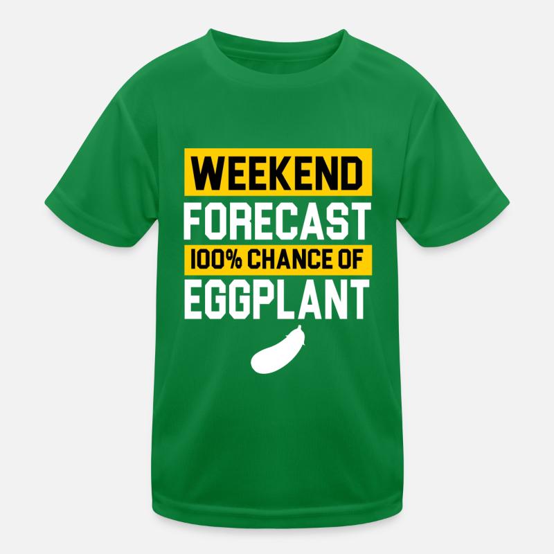 eggplant Kinder Funktions-T-Shirt