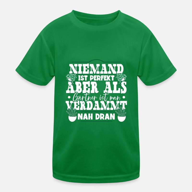 Garten Gärtner Kinder Funktions-T-Shirt