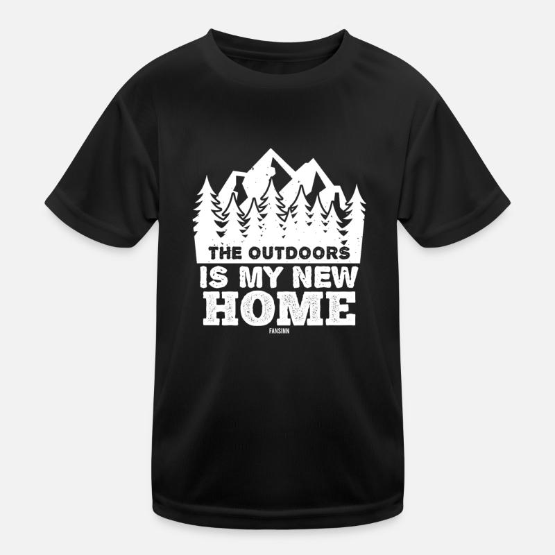 Forest Landscape Flora Fauna Kids Functional T-Shirt