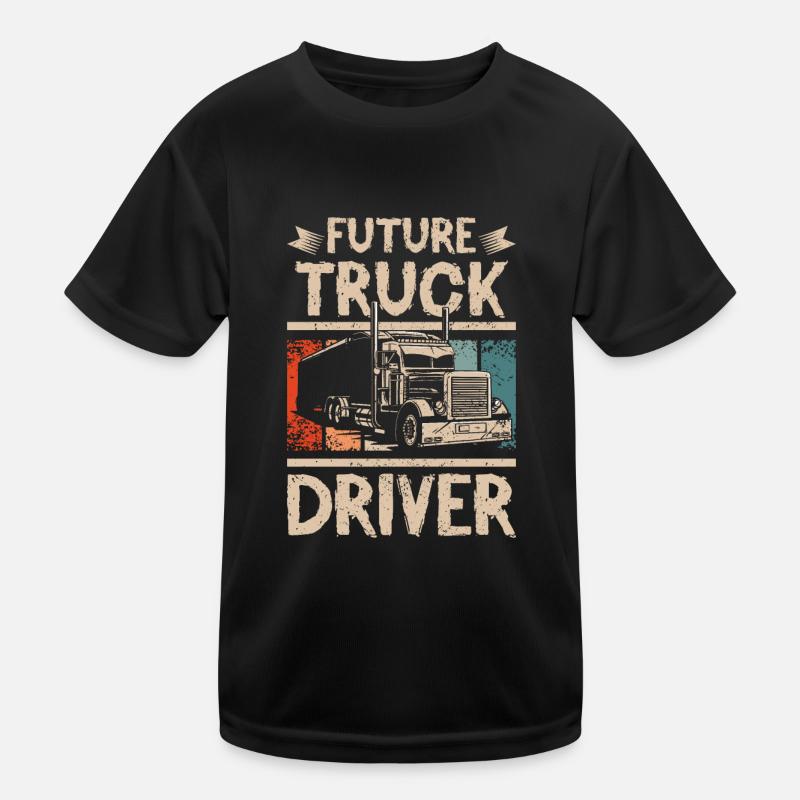 Future truck driver Kinder Funktions-T-Shirt
