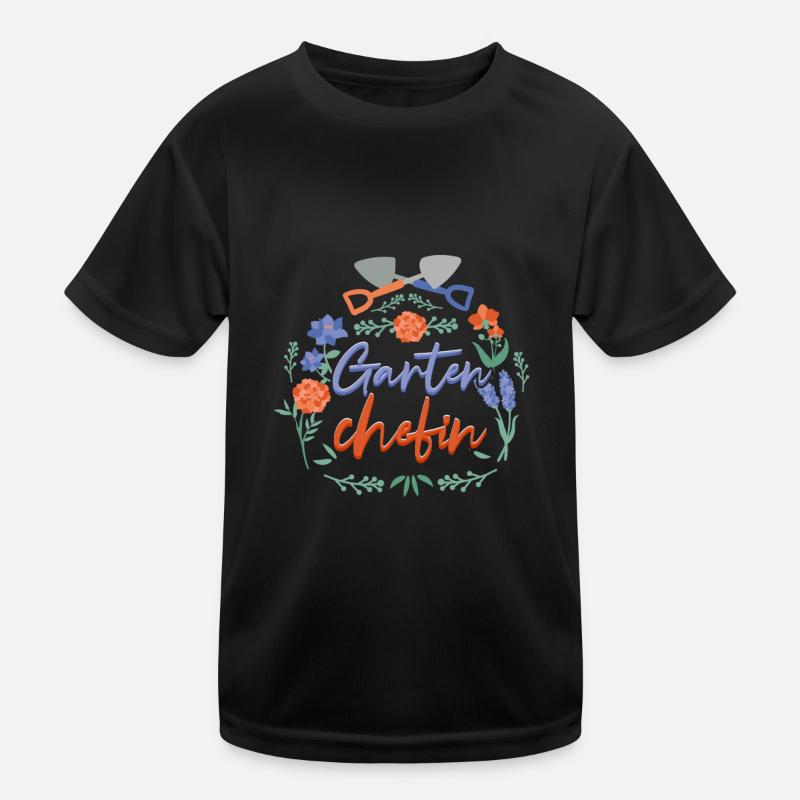 Gartenchefin Gärtner Kinder Funktions-T-Shirt