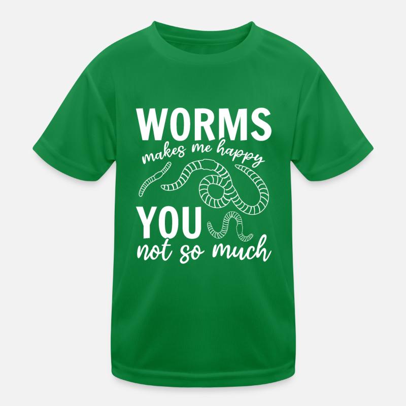 Worms me rend heureux toi pas tellement je T-shirt sport Enfant