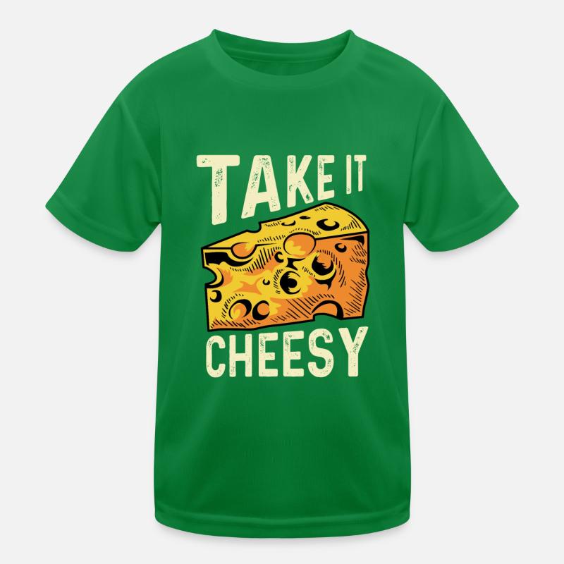 Take it cheesy cook gift Kids Functional T-Shirt