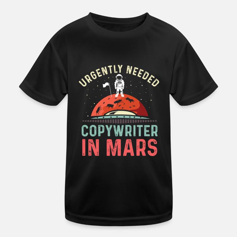 Texter im Mars Chefredakteur Geschenk Kinder Funktions-T-Shirt