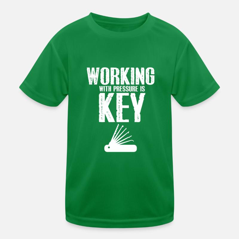 Burglar Locksmith Locking Technician Design Kids Functional T-Shirt