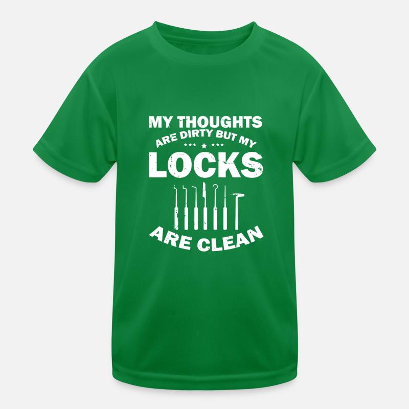 Dirty Sinks Clean Lock Design T-shirt sport Enfant