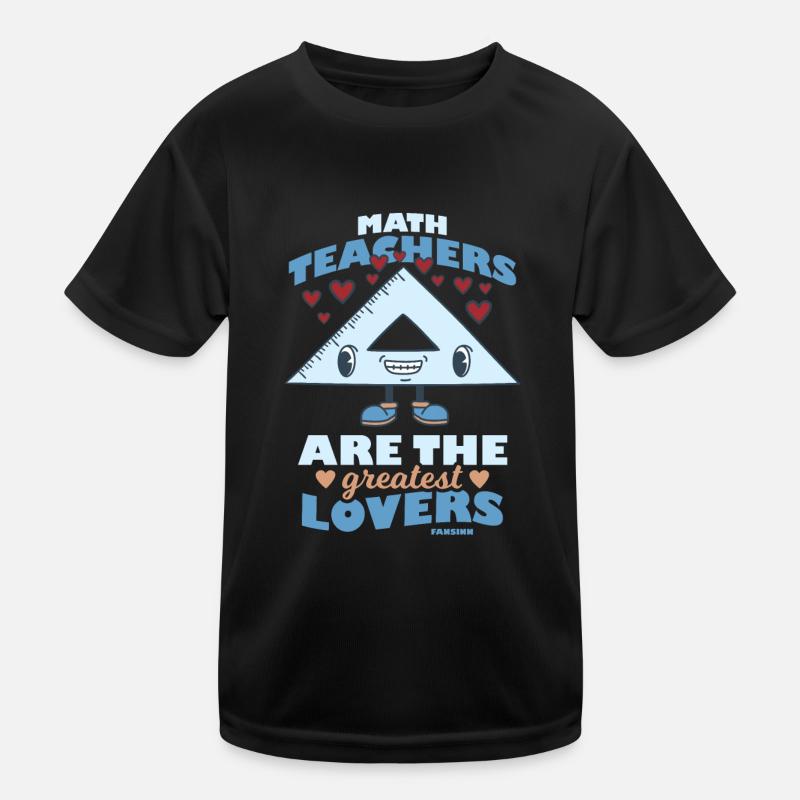 Mathematik Mathe Mathematiker Mathelehrer Geschenk - Kinder Funktions-T-Shirt - Schwarz