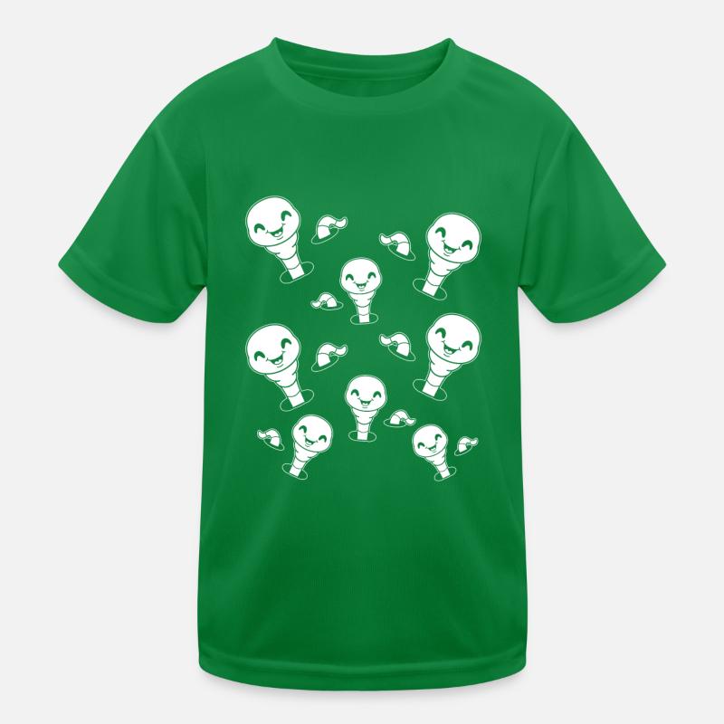 Worms Compost Worms Worm Farmer Funny Kids Functional T-Shirt