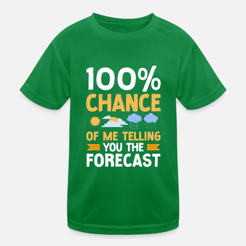 Meteorologist Weather Forecast Kinder Funktions-T-Shirt