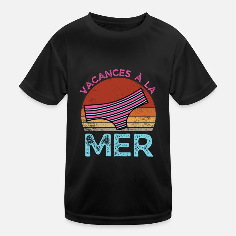 vacances à la mer rétro vintage T-shirt sport Enfant