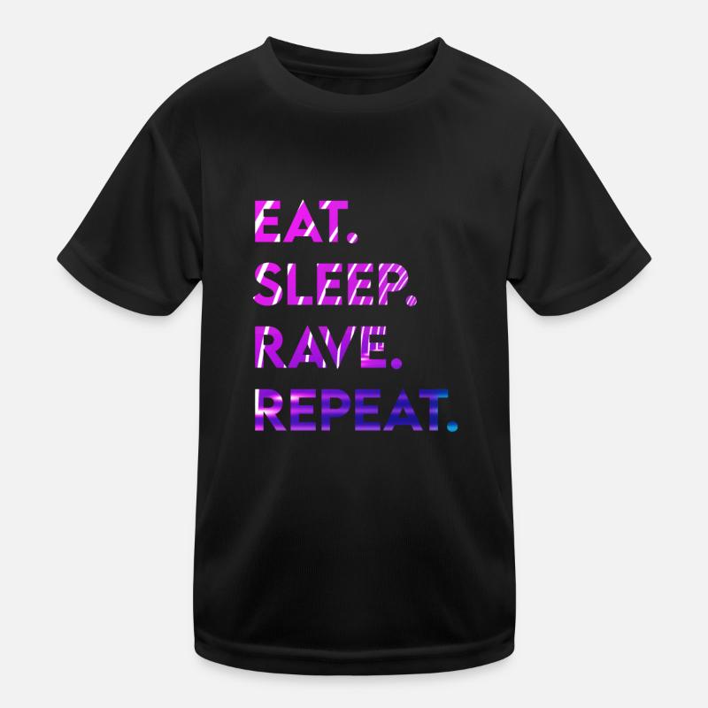 manger le sommeil rave répéter T-shirt sport Enfant
