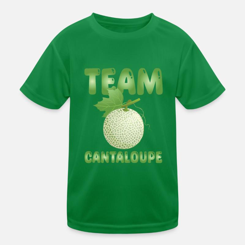 Team Cantaloupe-Melone Kinder Funktions-T-Shirt