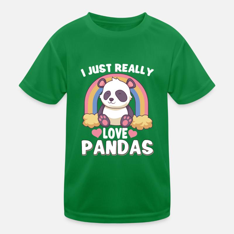 Pandabear Panda Bambou Faune Chine T-shirt sport Enfant