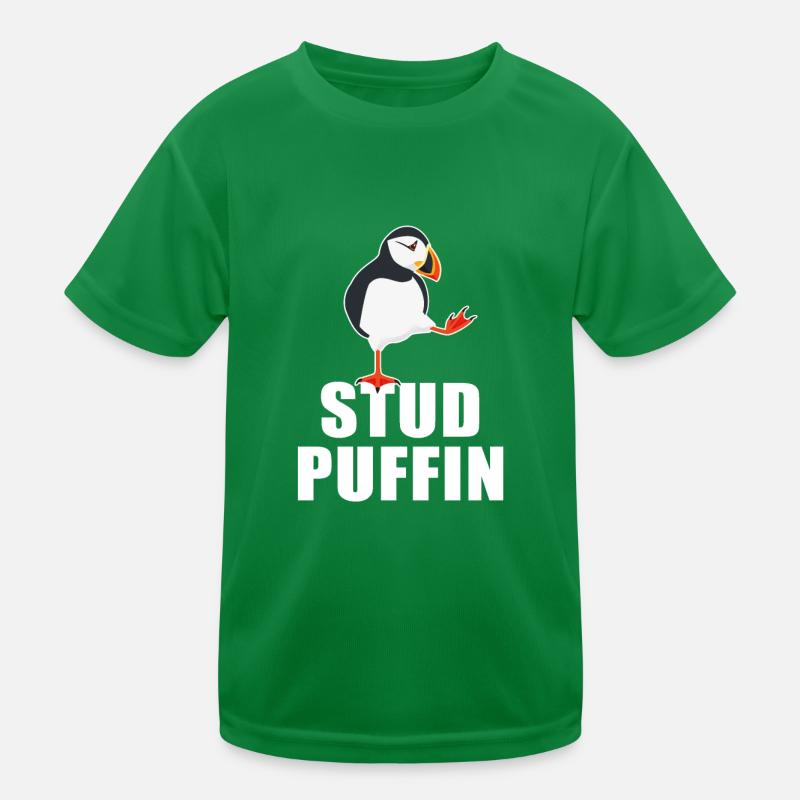 Stud Puffin Eistaucher Meeresvogel Papageitaucher Kinder Funktions-T-Shirt
