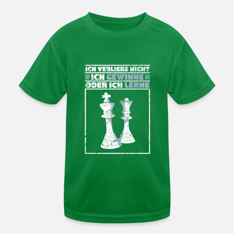 Schach Verliere Nicht Gewinne Oder Lerne Geschenk Kinder Funktions-T-Shirt