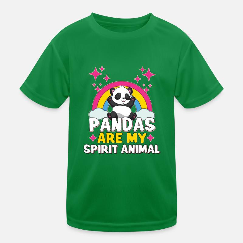 Panda Ours Panda Bambou Faune Chine T-shirt sport Enfant