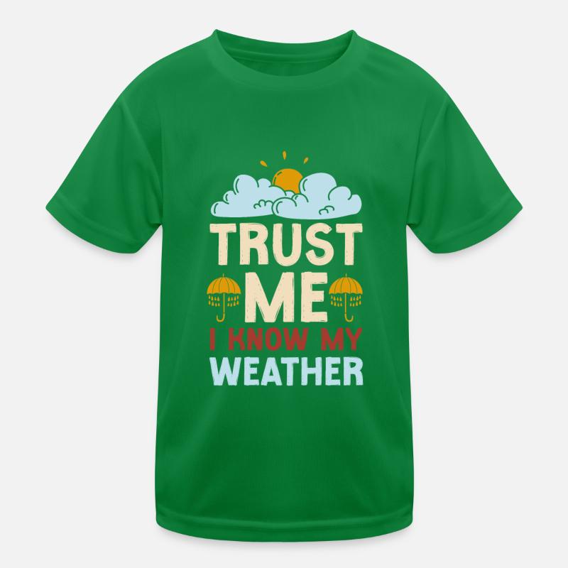 Meteorologist Weather Forecast Kids Functional T-Shirt