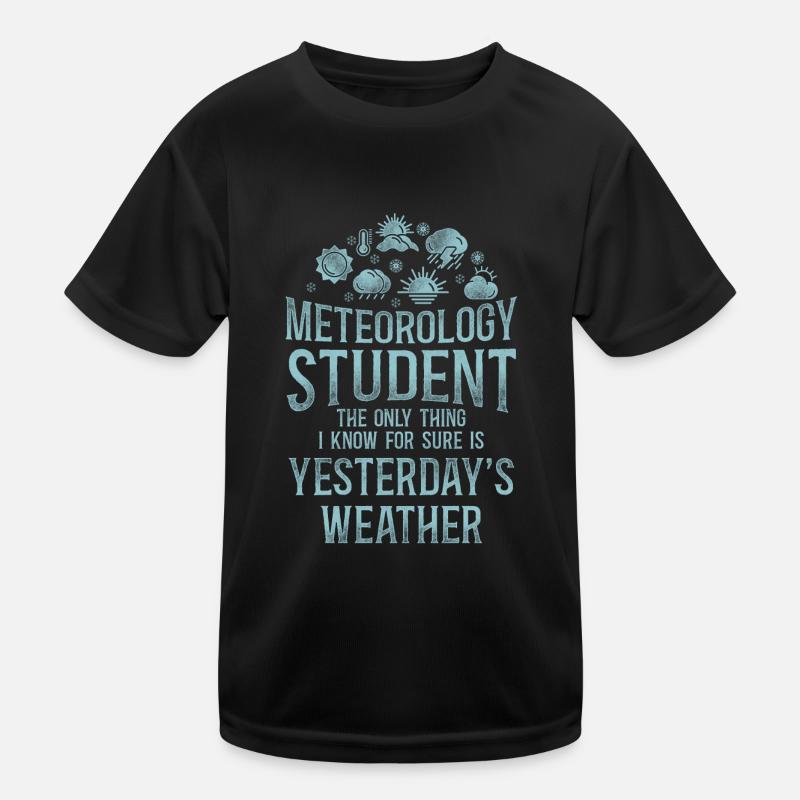 Meteorologist Weather Forecast Kids Functional T-Shirt
