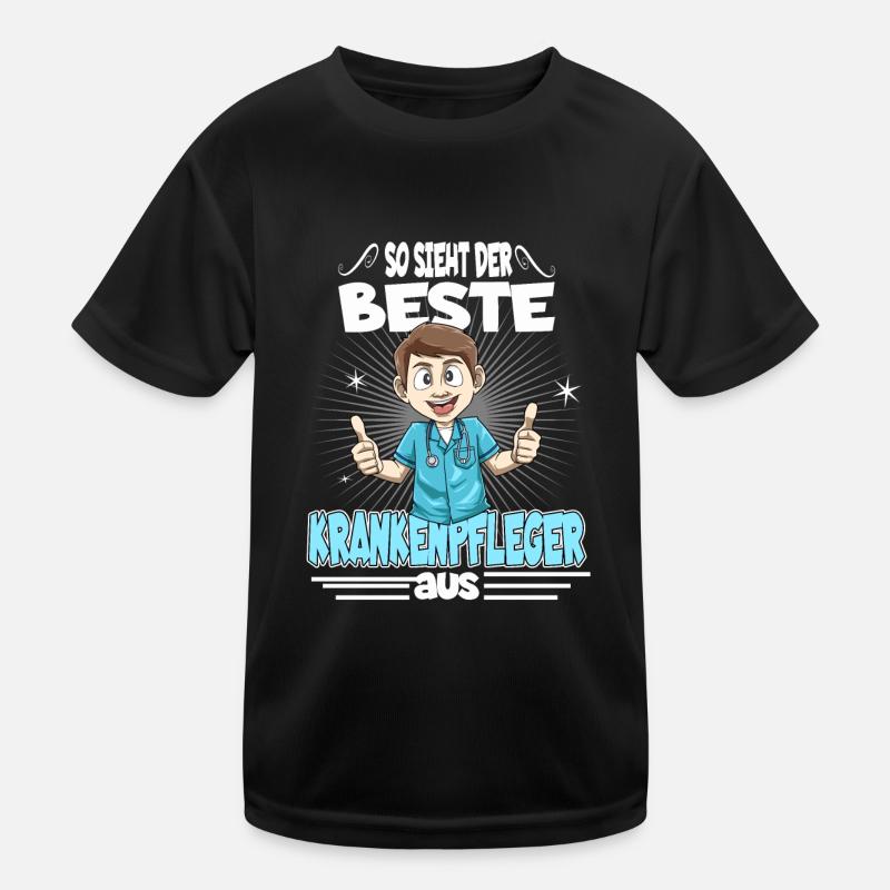 So sieht der beste Krankenpfleger aus Kinder Funktions-T-Shirt