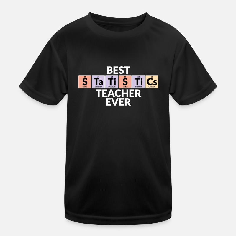 Meilleur professeur de statistiques de tous les temps T-shirt sport Enfant