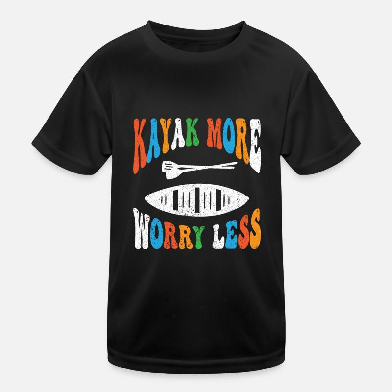 Kajak Boot Kanu Paddelboot Doppelpaddel Kinder Funktions-T-Shirt