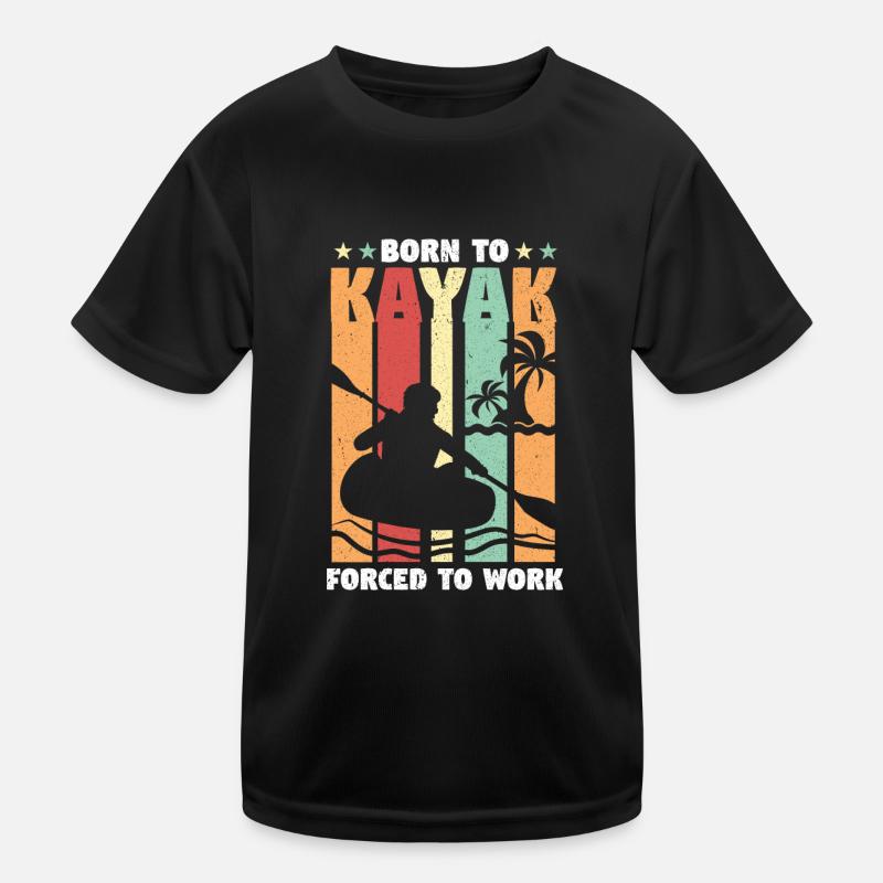 Kajak Boot Kanu Paddelboot Doppelpaddel Kinder Funktions-T-Shirt
