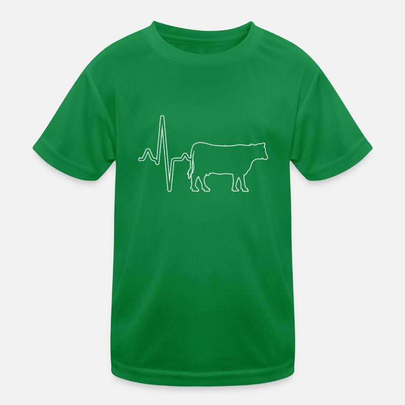 Battement de cœur de bœuf de vache T-shirt sport Enfant