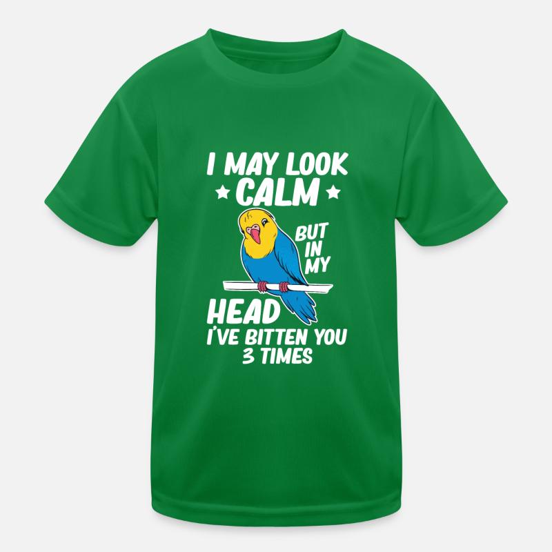 Ich Kann Ruhigen Papageien-vogel-wellensittich Kinder Funktions-T-Shirt