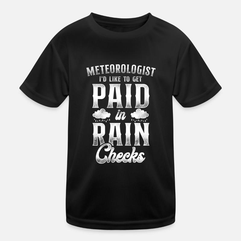 Meteorologist Weather Forecast Kids Functional T-Shirt