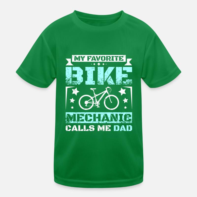 Mon mécanicien de vélo préféré m’appelle papa T-shirt sport Enfant
