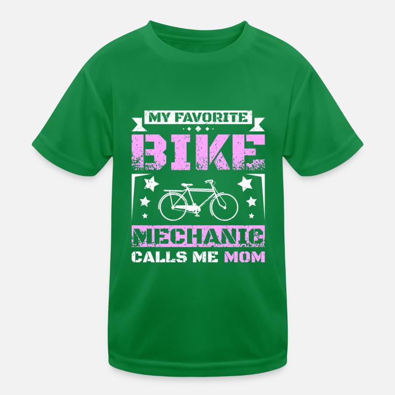 Mon mécanicien de vélo préféré m’appelle maman T-shirt sport Enfant