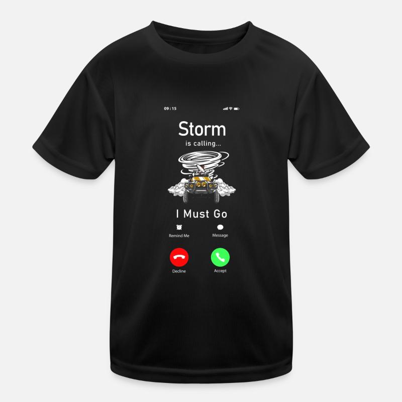 Storm Chaser Hurricane Meteorology Kinder Funktions-T-Shirt