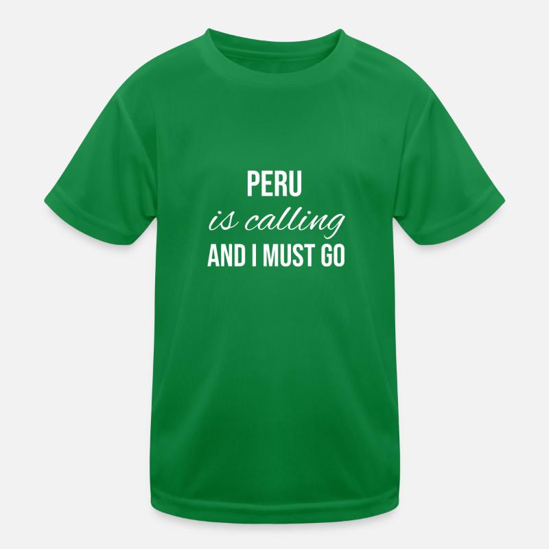 Peru Kinder Funktions-T-Shirt