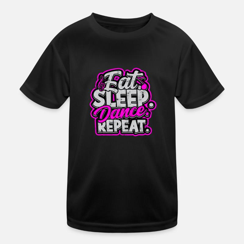Eat sleep dance repeat - salsa Kids Functional T-Shirt