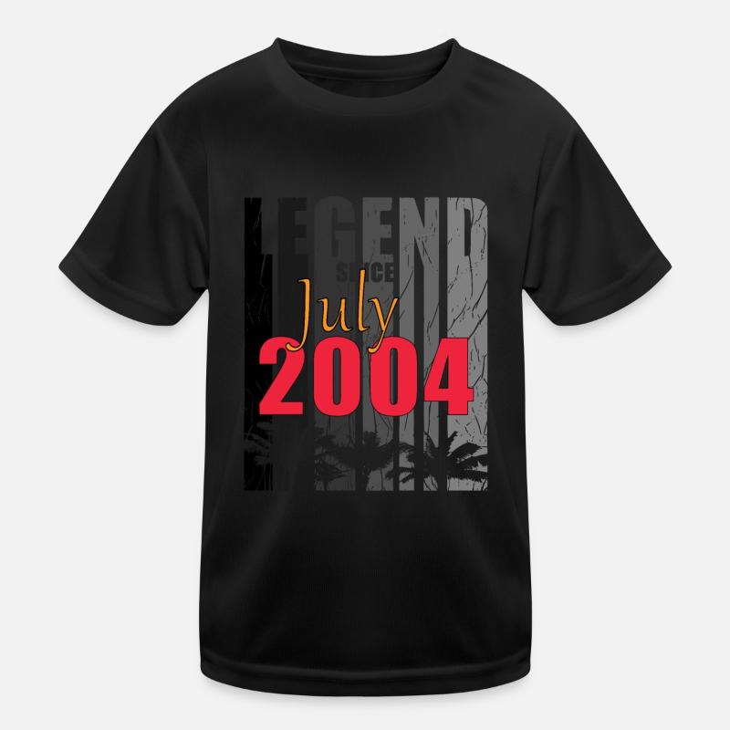Baujahr 2004 Juli geboren Geschenkidee Kinder Funktions-T-Shirt