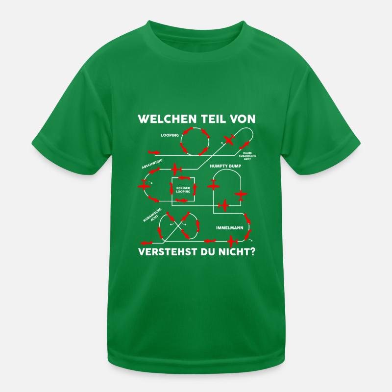 Welchen Teil verstehst du nicht Modellflug Flieger Kinder Funktions-T-Shirt