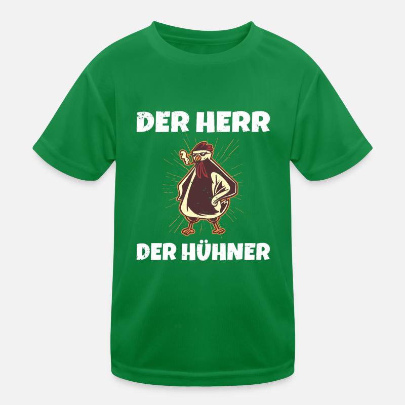 Der Herr der Hühner Hühnerflüsterer Hänchenwagen Kinder Funktions-T-Shirt