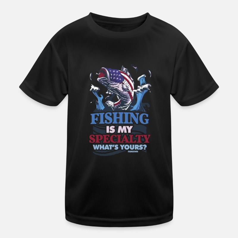 Angler Kinder Funktions-T-Shirt