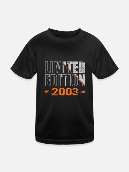 Édition limitée 2003 - T-shirt sport Enfant - noir - Devant
