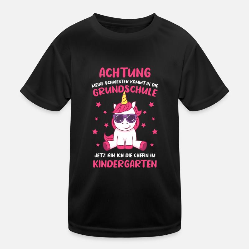 Schulanfang Einschulung 1 Klasse Grundschule Kinder Funktions-T-Shirt