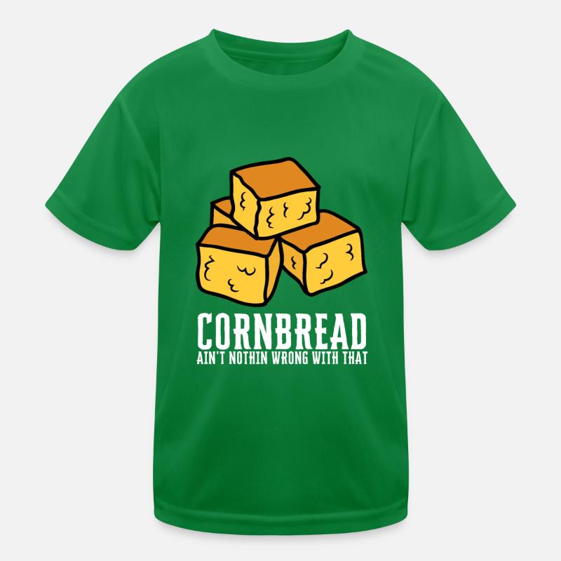 Cornbread Baking Cornmeal Muffins Batter Bread Kids Functional T-Shirt