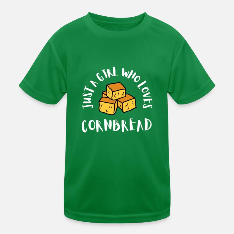 Pain de maïs Cuisson Muffins de semoule de maïs Pain T-shirt sport Enfant