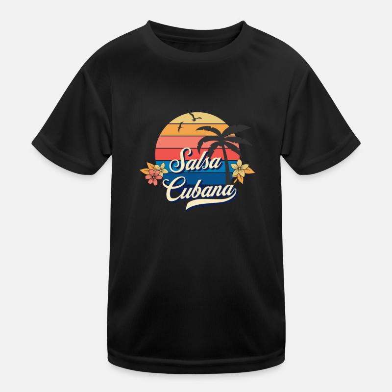 Salsa Dance Salsa Cubana Salsa Music Kids Functional T-Shirt