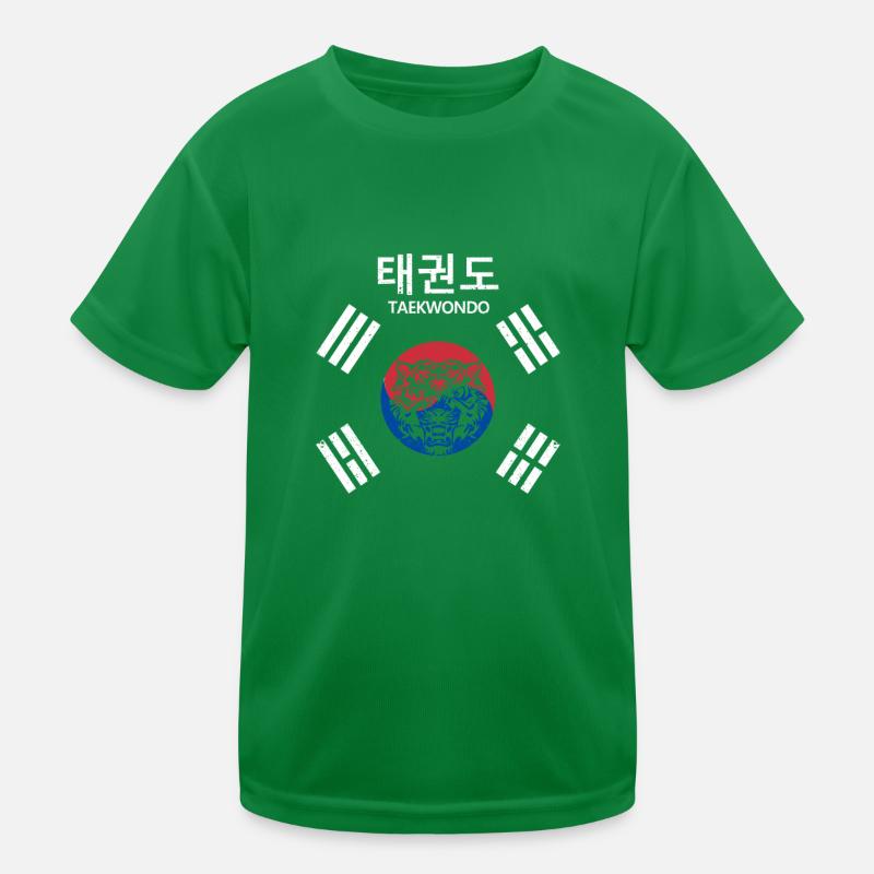 Tae Kwon Do Tiger Korea Drôle Taekwondo Corée T-shirt sport Enfant