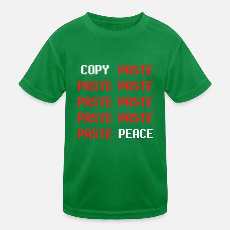 COPY PASTE PEACE informatique informaticien paix T-shirt sport Enfant