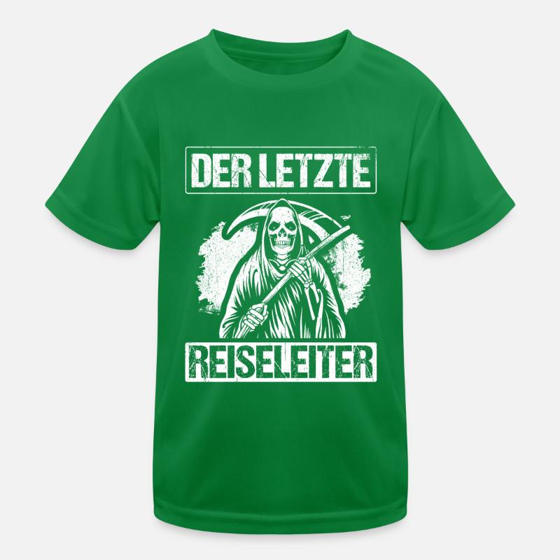 Sensenmann Der letzte Reiseleiter Tod Skelett Gesc Kinder Funktions-T-Shirt