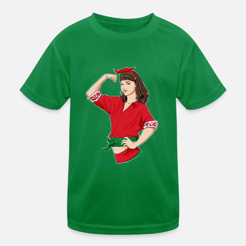 Belarus Girl Unbreakable I Belarus Heritage I Kids Functional T-Shirt